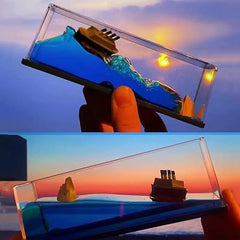 Titanic Liquid Wave Cruise Ship,nautical Car Dashboard